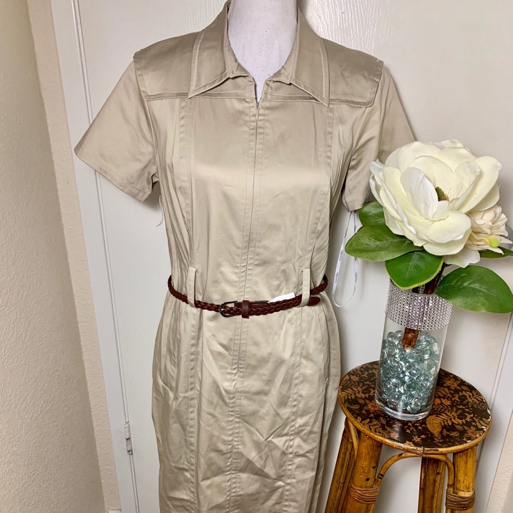 Calvin Klein Belted Dress